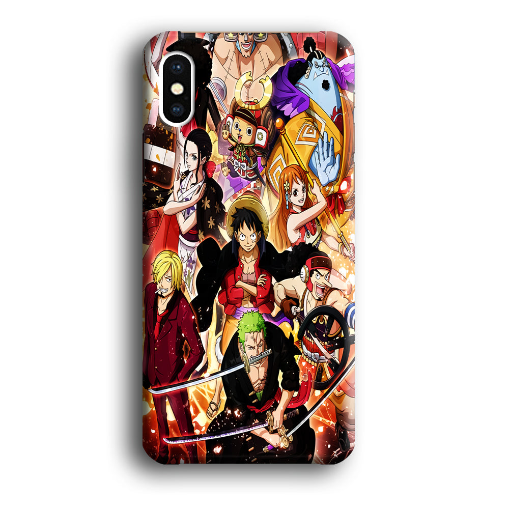 One Piece Luffy Team iPhone XS Case