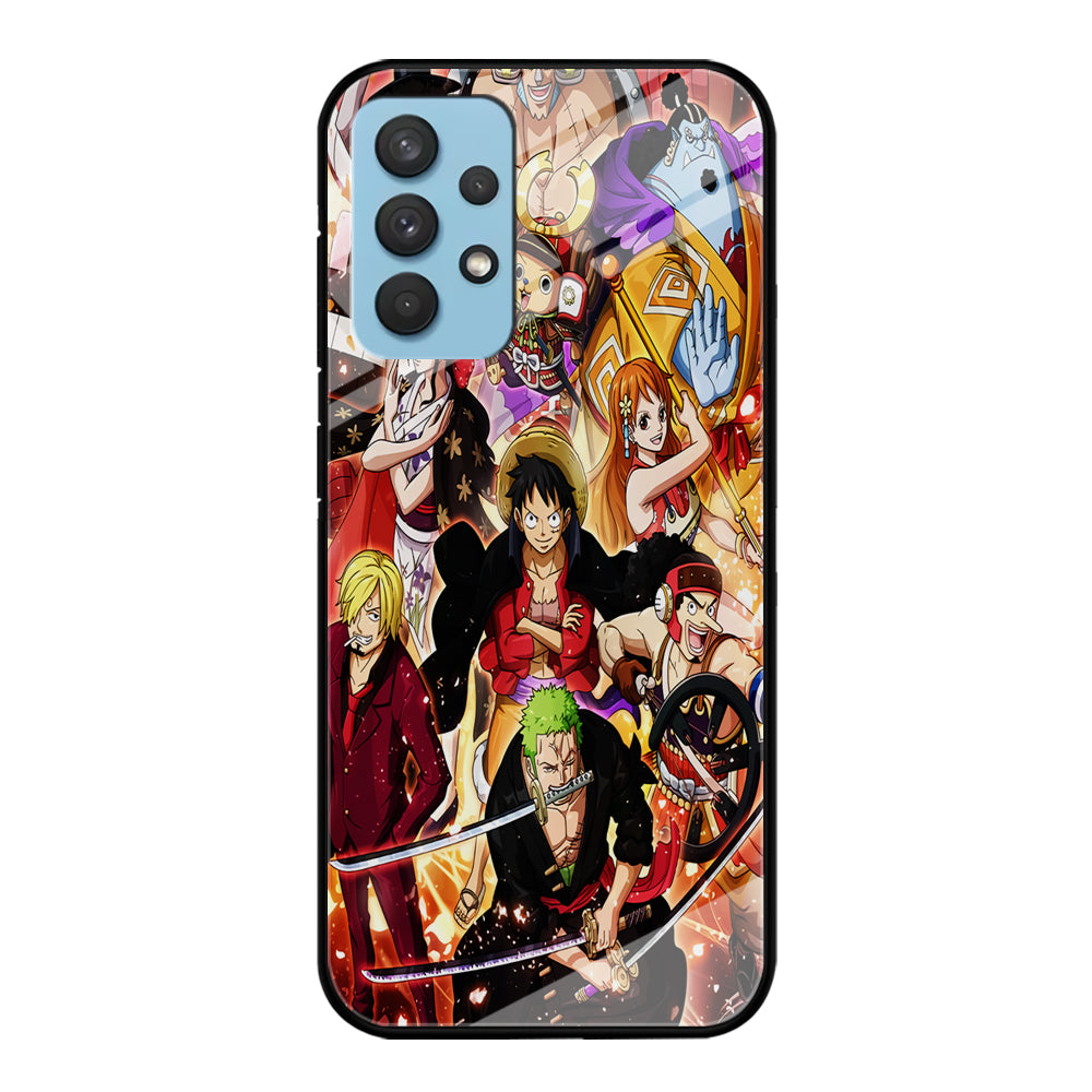 One Piece Luffy Team Samsung Galaxy A32 Case