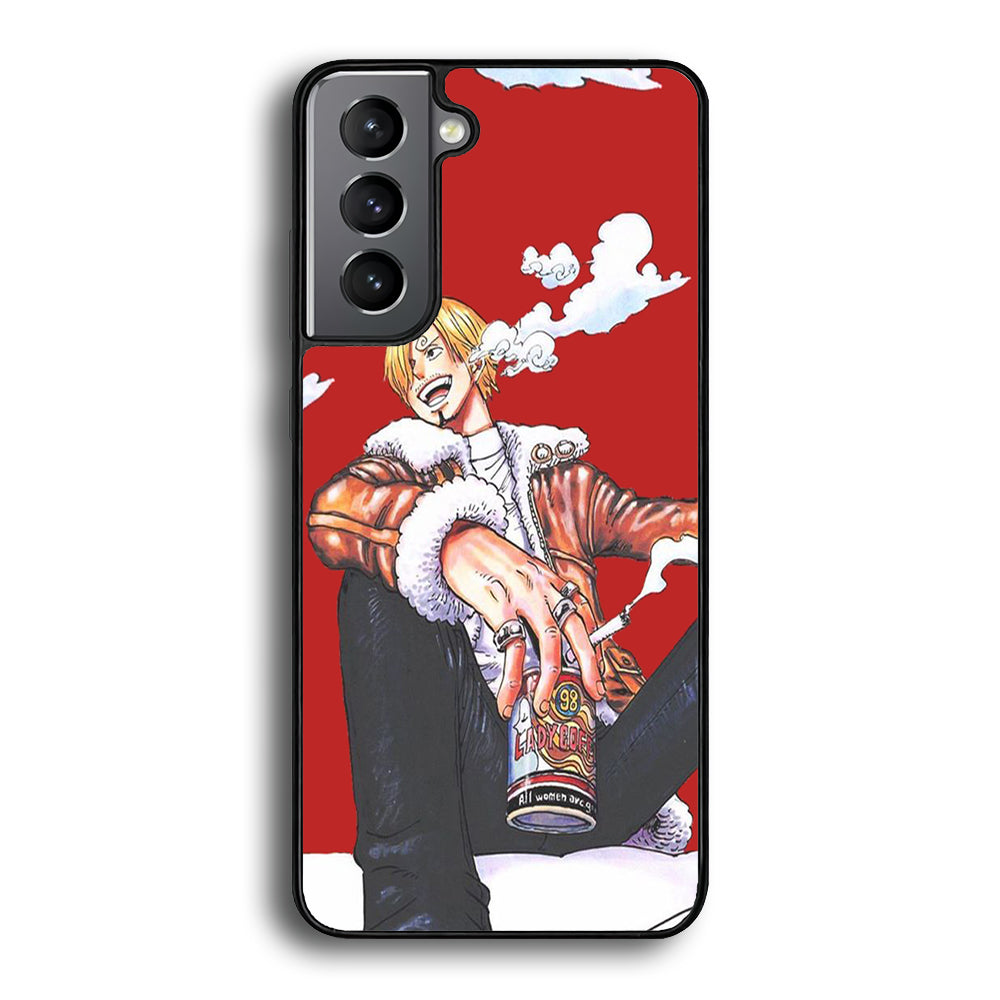 One Piece Sanji Smoker Samsung Galaxy S21 Plus Case