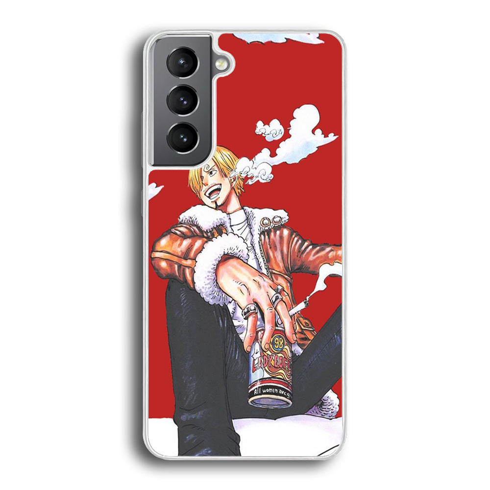 One Piece Sanji Smoker Samsung Galaxy S21 Plus Case