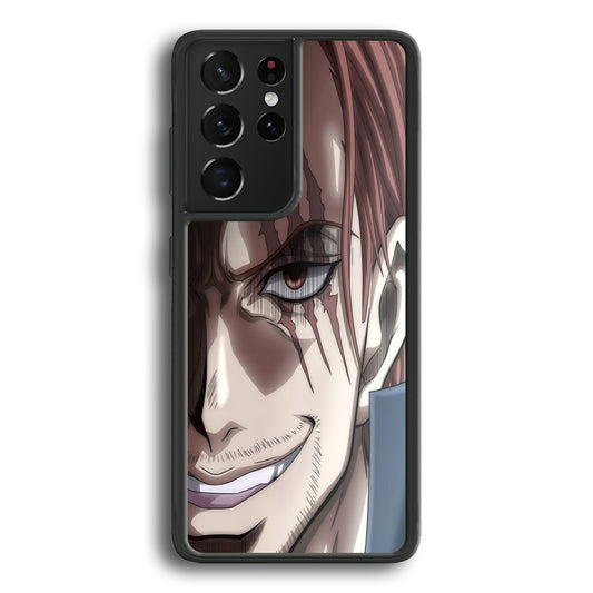 One Piece Shanks Close Up Face Samsung Galaxy S21 Ultra Case - Ezzystore