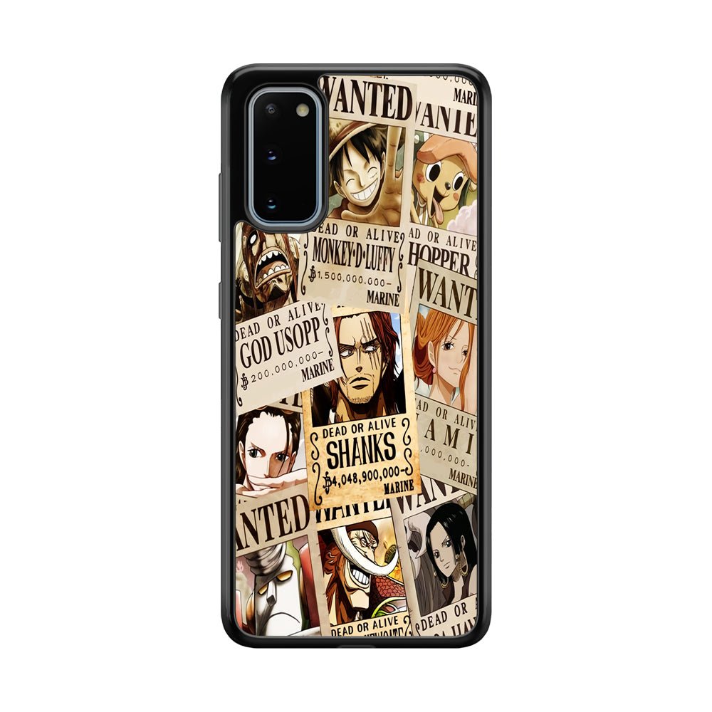 One Piece Wanted Poster Samsung Galaxy S20 Case