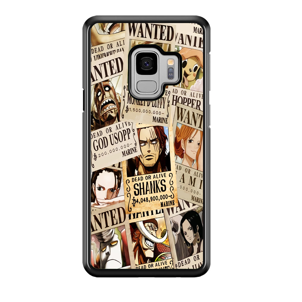 One Piece Wanted Poster Samsung Galaxy S9 Case