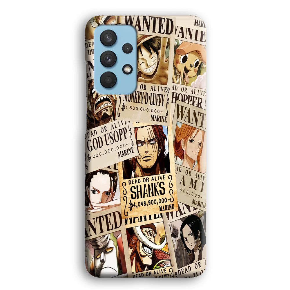 One Piece Wanted Poster Samsung Galaxy A32 Case