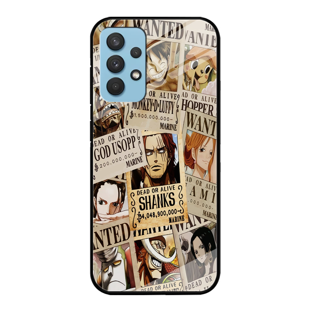 One Piece Wanted Poster Samsung Galaxy A32 Case