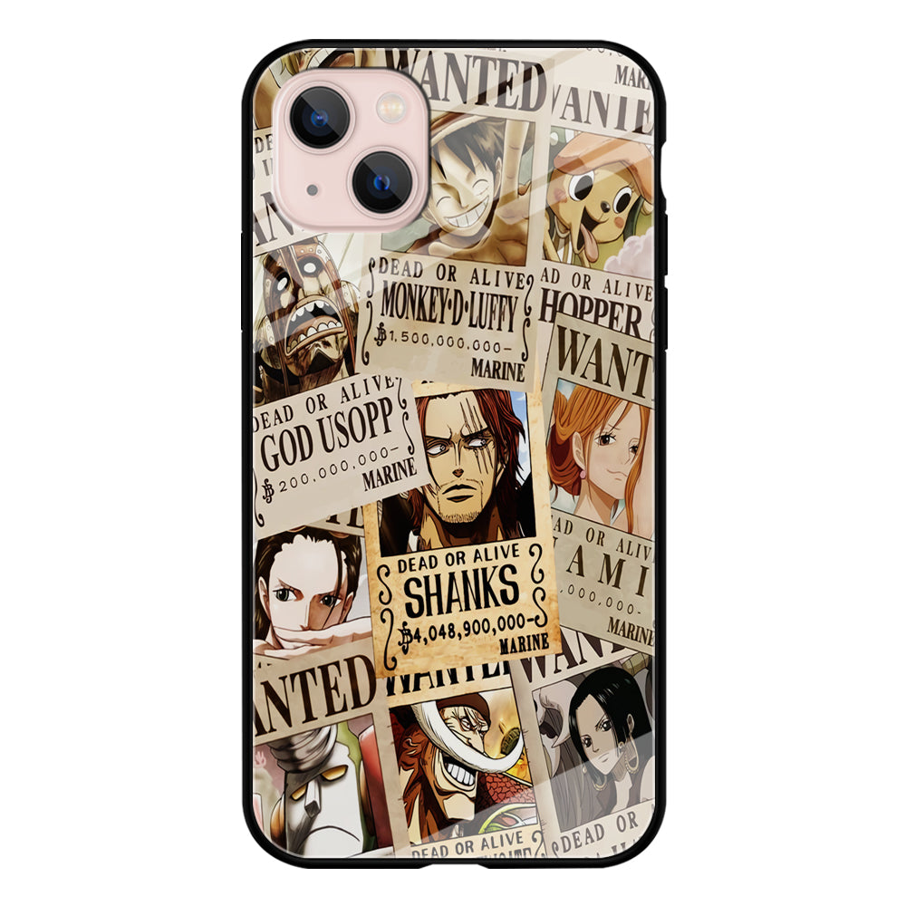 One Piece Wanted Poster iPhone 13 Case