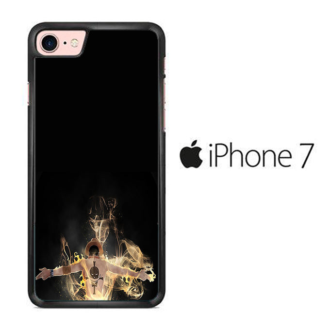 One Piece Ace Black iPhone 7 Case