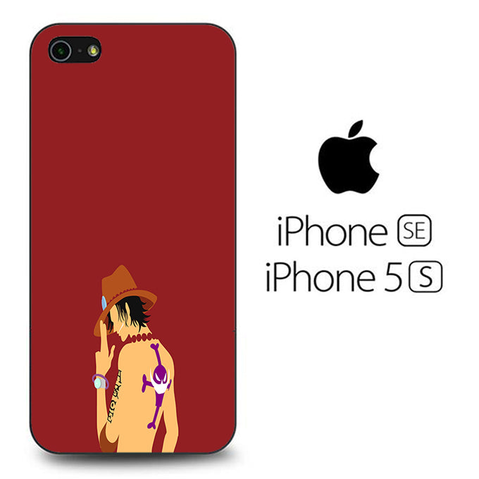 One Piece Ace Maroon iPhone 5 | 5s Case - Ezzystore