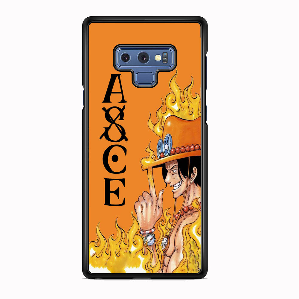 One Piece Ace Orange Tatto Samsung Galaxy Note 9 Case