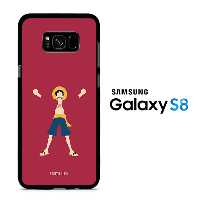 One Piece Luffy Maroon 003 Samsung Galaxy S8 Case