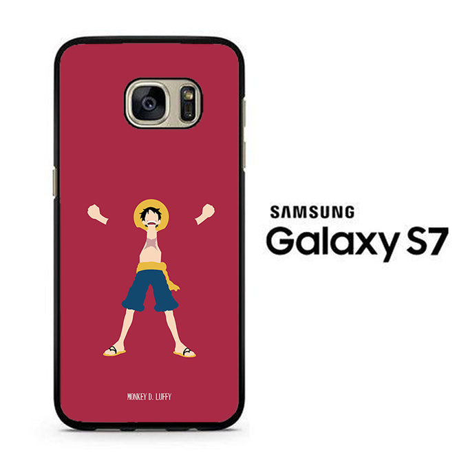 One Piece Luffy Maroon 003 Samsung Galaxy S7 Case