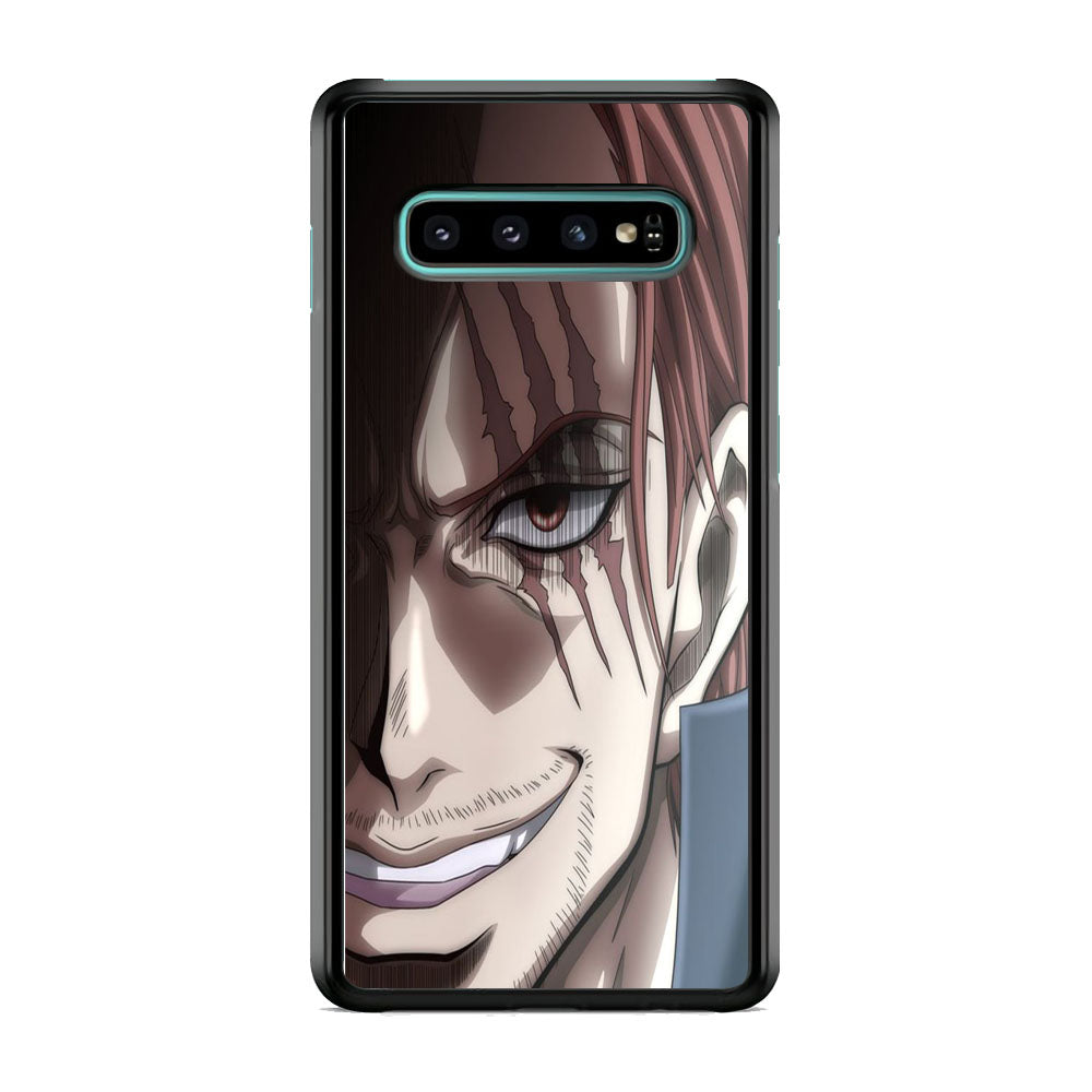 One Piece Shanks Close Up Face Samsung Galaxy S10 Plus Case