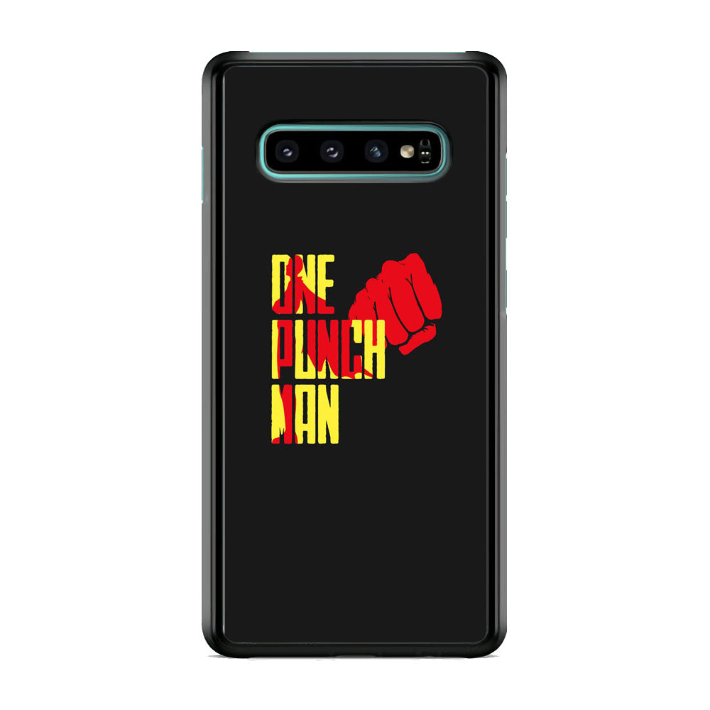 One Punch Man Midnight Grey Samsung Galaxy S10 Plus Case