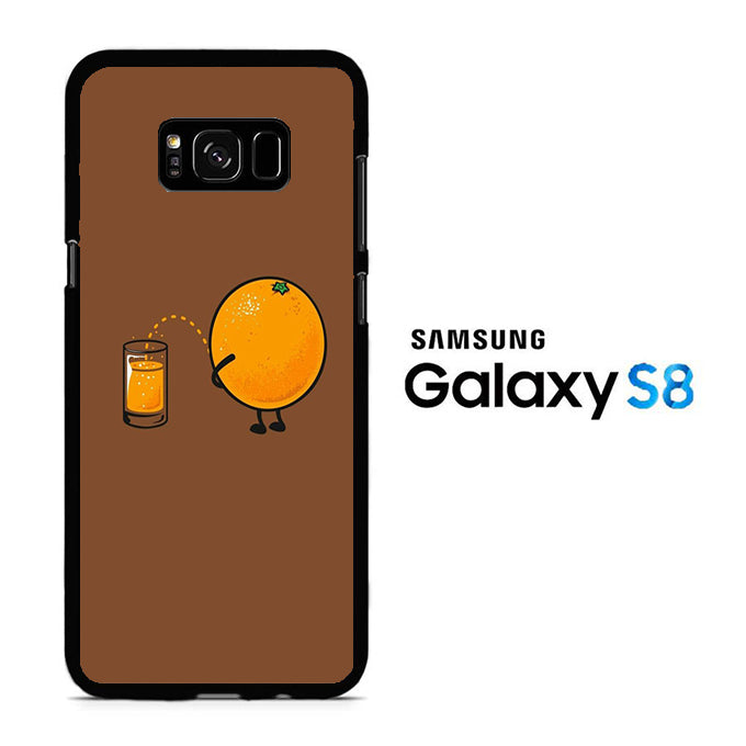 Orange Pee Orange Juice Samsung Galaxy S8 Case