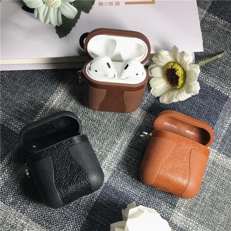 Royal Colour Skin PU Leather Protective Case Cover For Apple Airpods