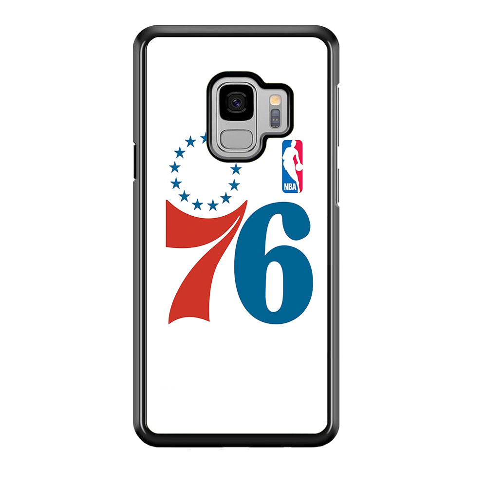 Philadelphia 76ers White Samsung Galaxy S9 Case