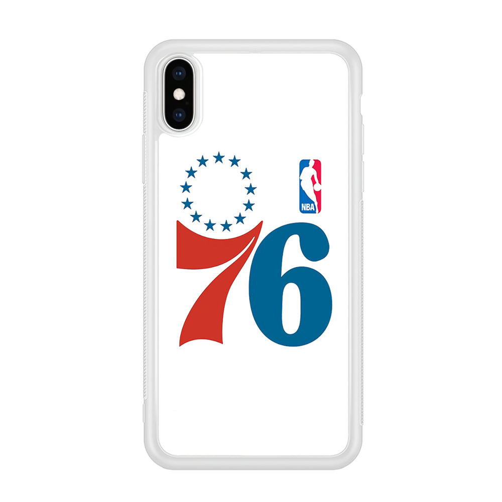 Philadelphia 76ers White iPhone XS Case