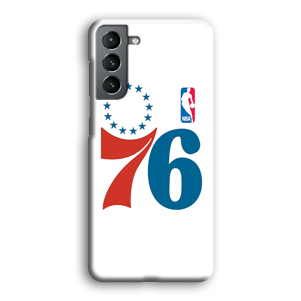 Philadelphia 76ers White Samsung Galaxy S21 Plus Case