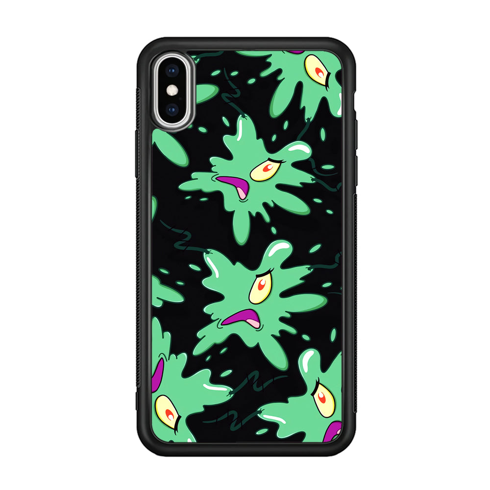 Plankton Flat Character iPhone XS Case