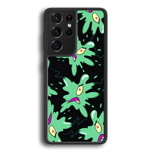 Plankton Flat Character Samsung Galaxy S21 Ultra Case - Ezzystore