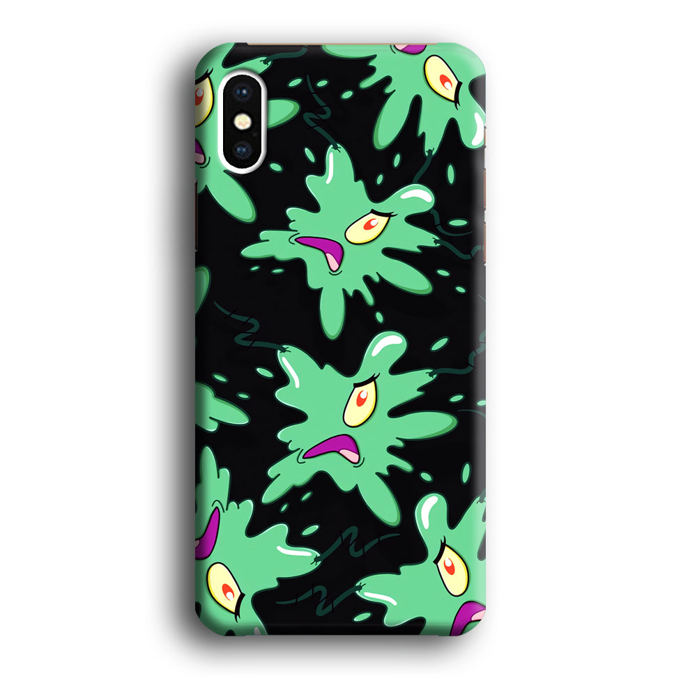 Plankton Flat Character iPhone XS Case