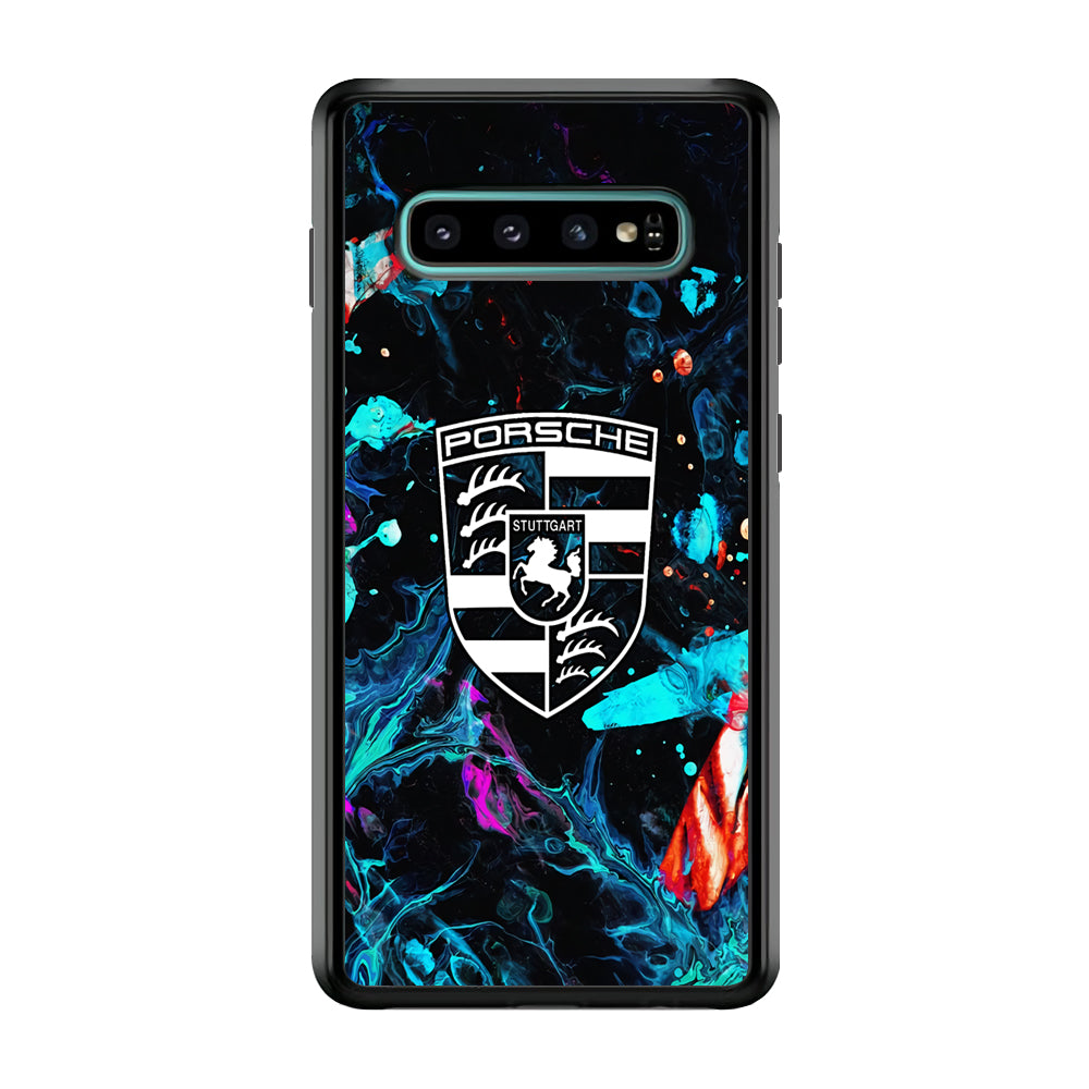 Porsche Logo Marble Samsung Galaxy S10 Case - Ezzystore