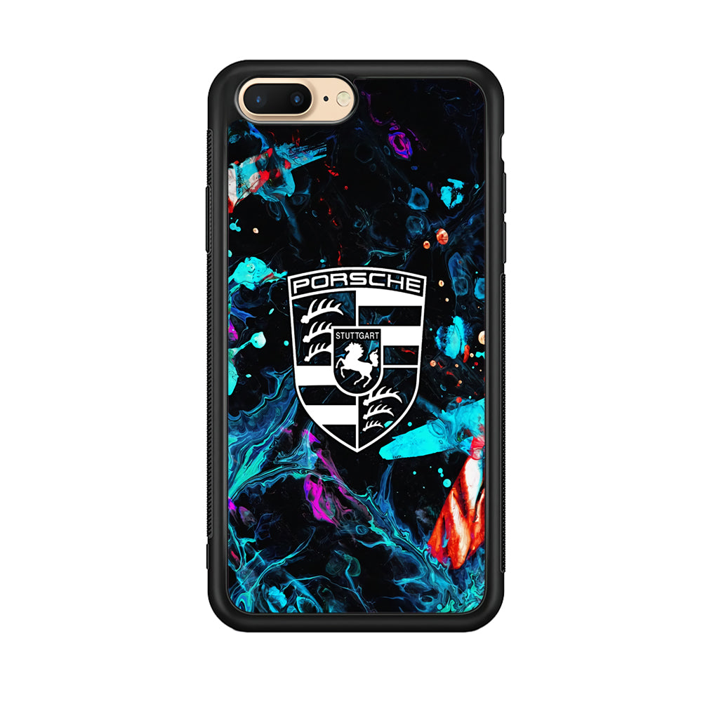 Porsche Logo Marble iPhone 7 Plus Case - Ezzystore