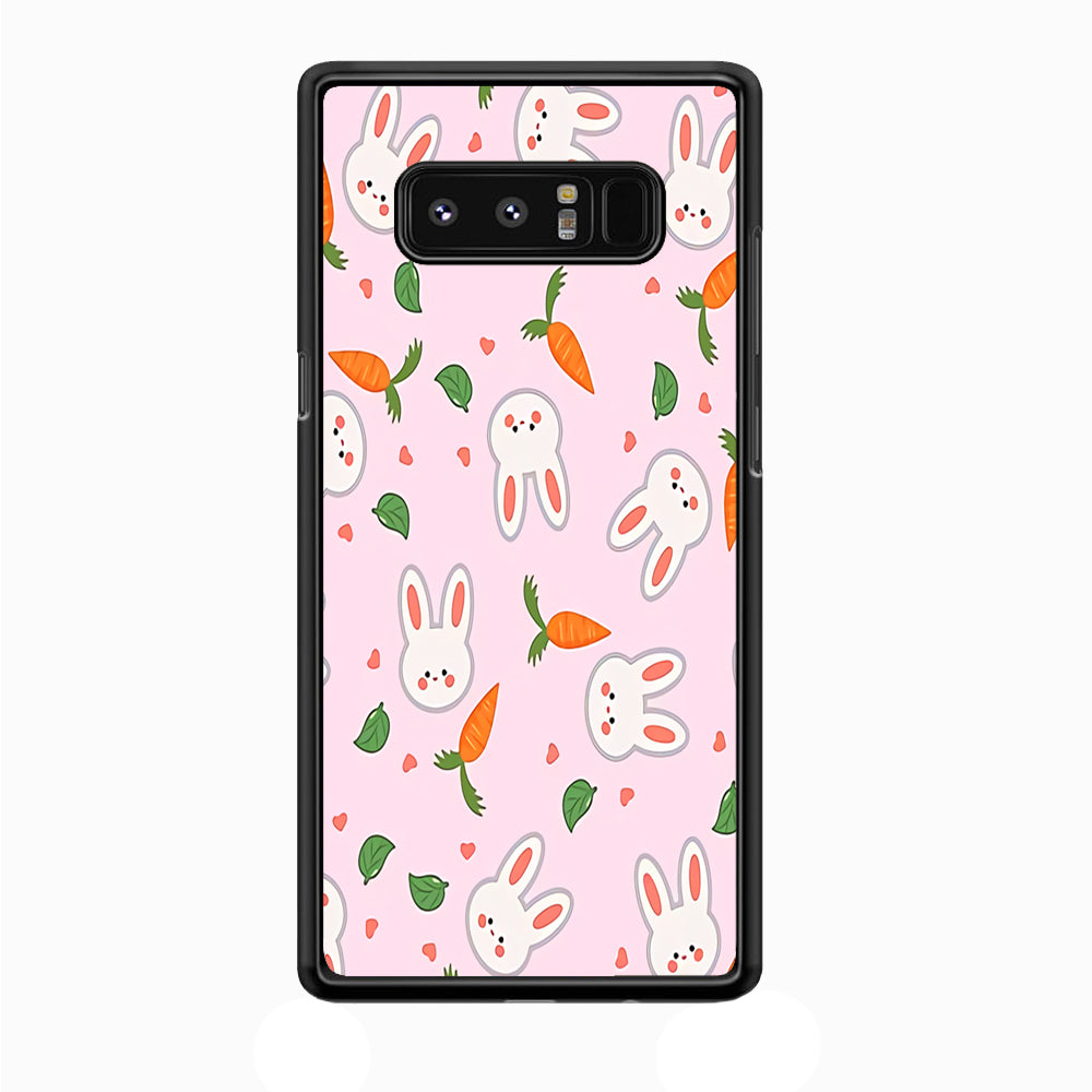Rabbit Carrot Doodle Samsung Galaxy Note 8 Case