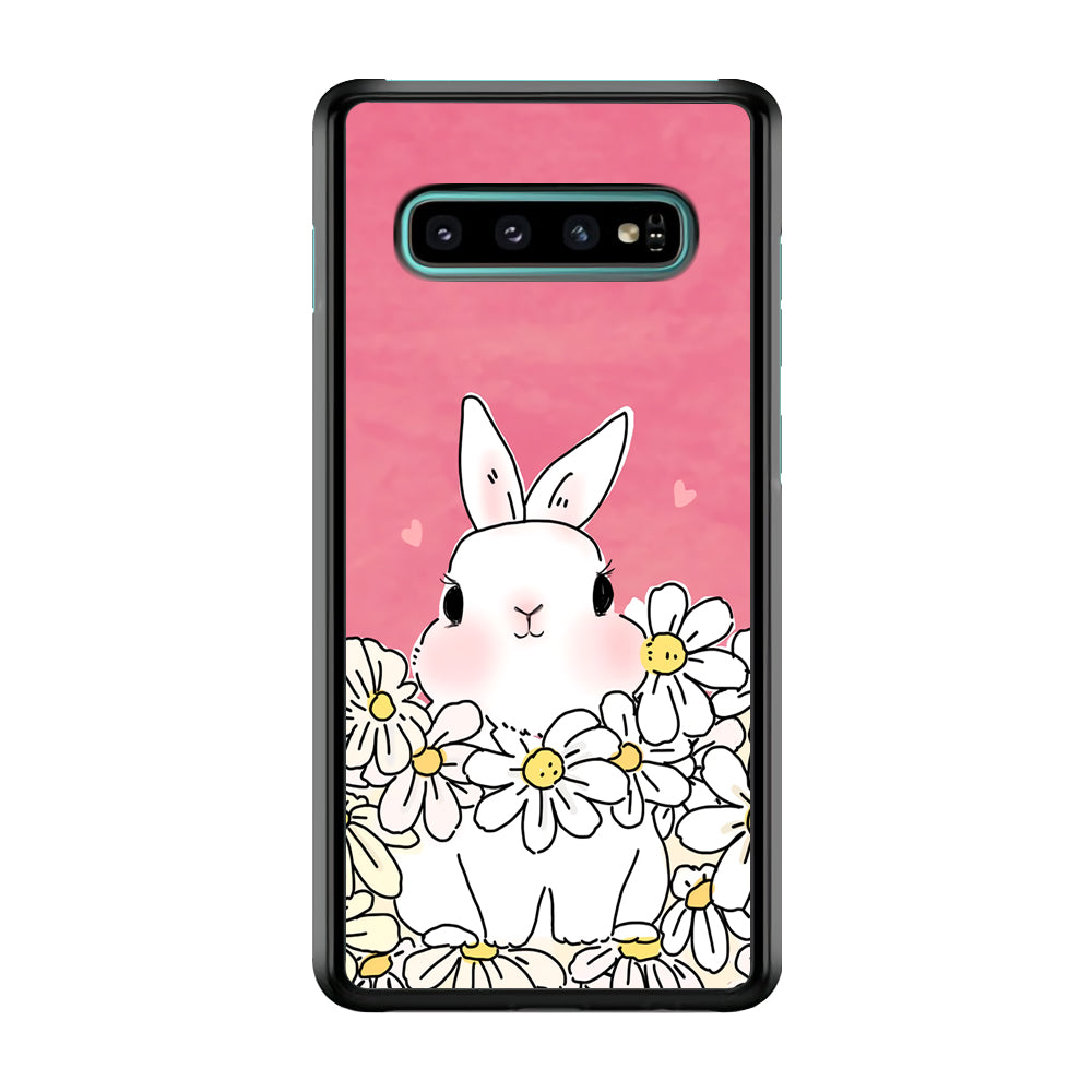 Rabbit CuteFlowers Samsung Galaxy S10 Plus Case