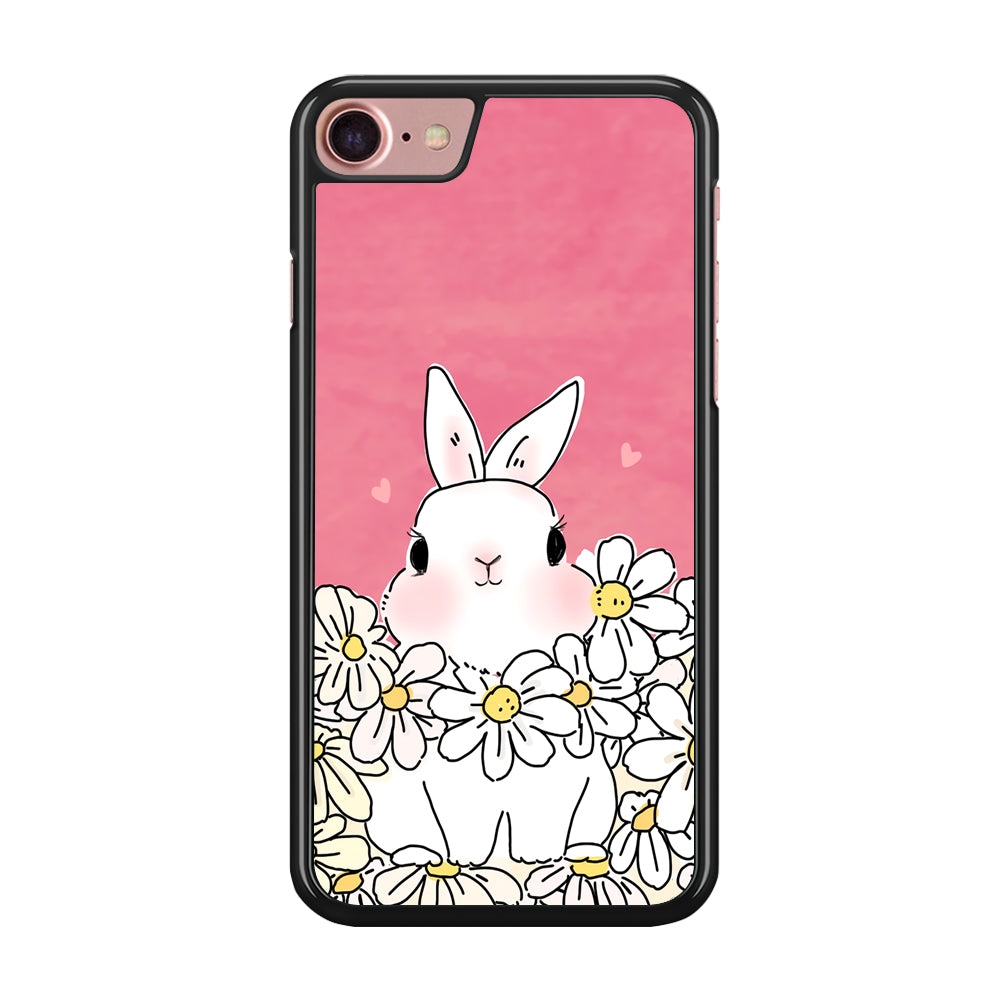 Rabbit CuteFlowers iPhone 7 Case