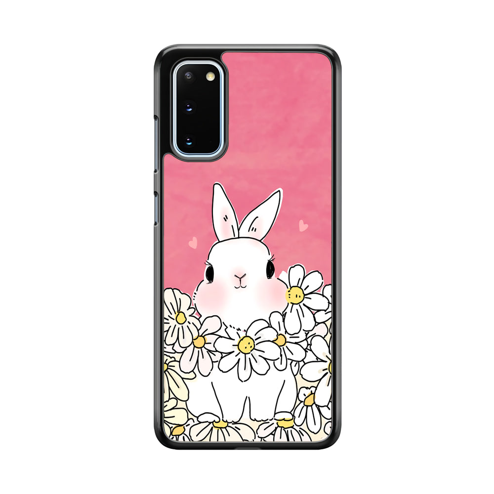 Rabbit CuteFlowers Samsung Galaxy S20 Case