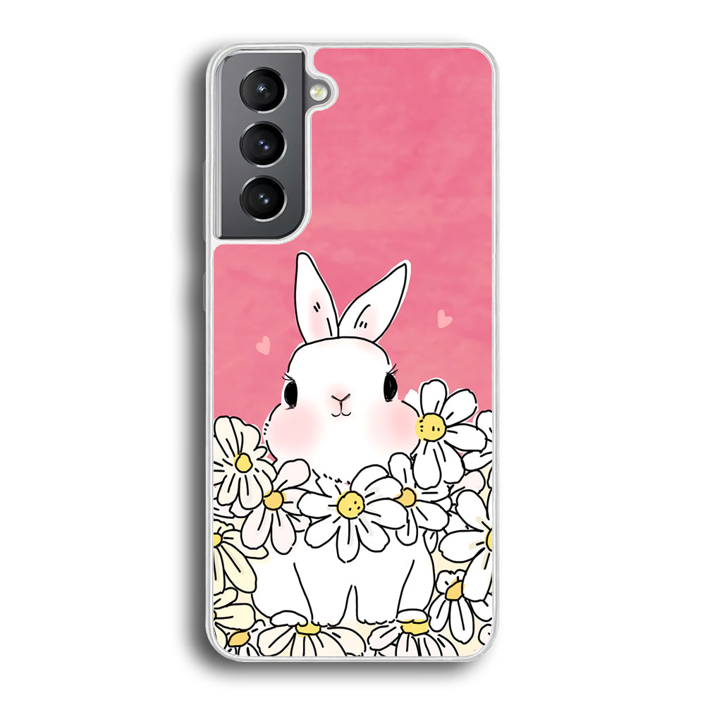 Rabbit CuteFlowers Samsung Galaxy S21 Plus Case