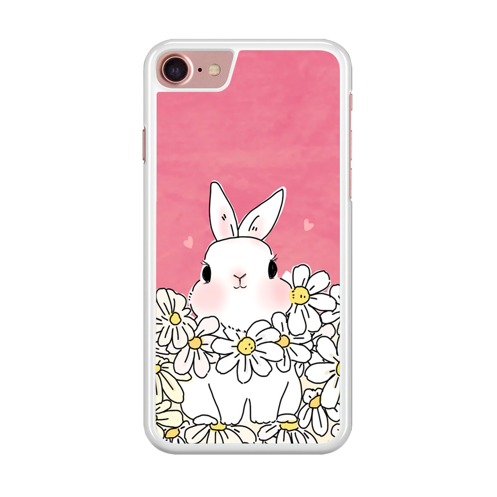 Rabbit CuteFlowers iPhone 7 Case