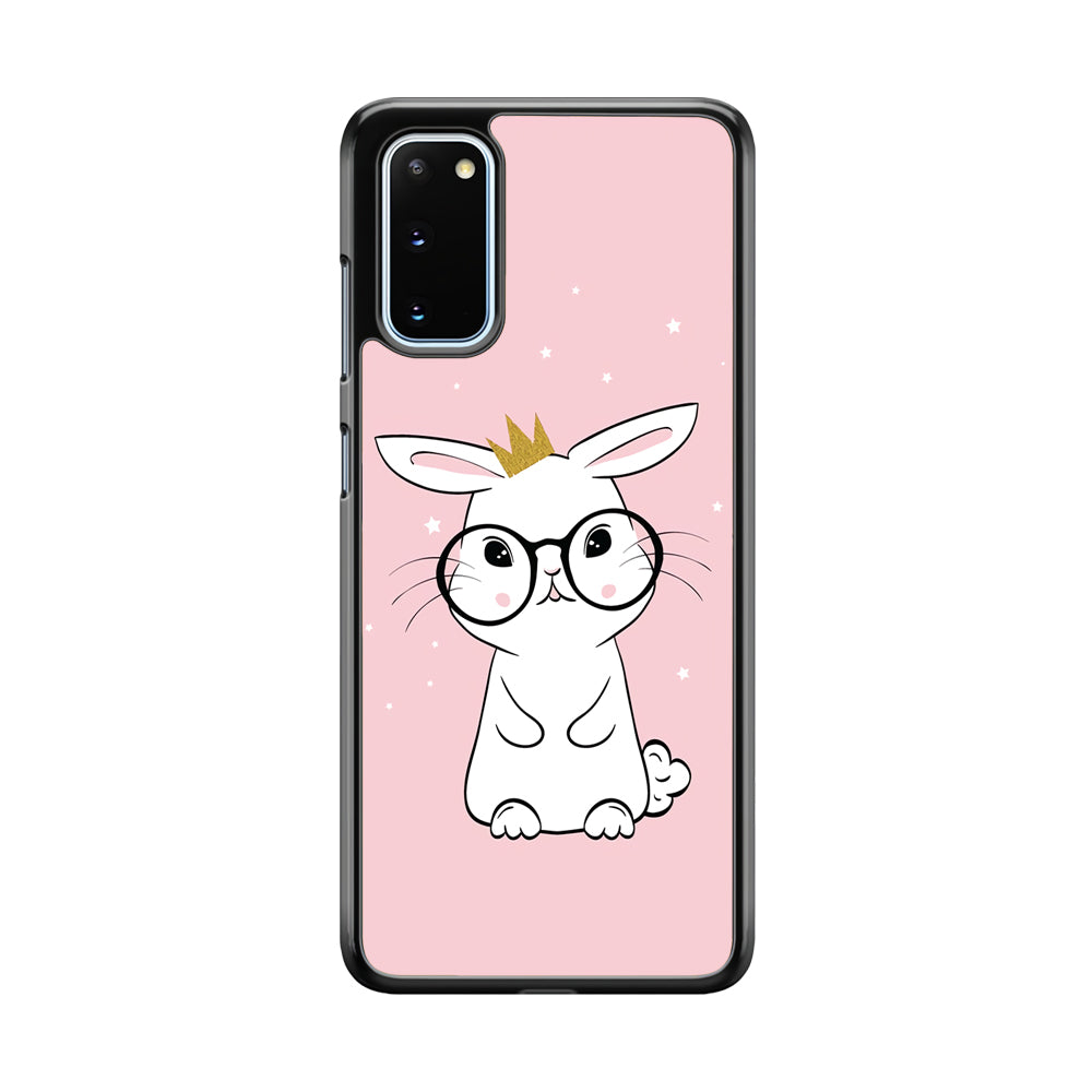 Rabbit Eyeglasses King Samsung Galaxy S20 Case