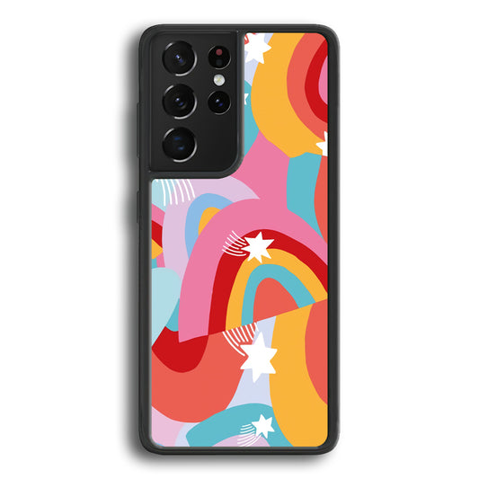 Rainbow Aesthetic Full Colour Samsung Galaxy S21 Ultra Case - Ezzystore