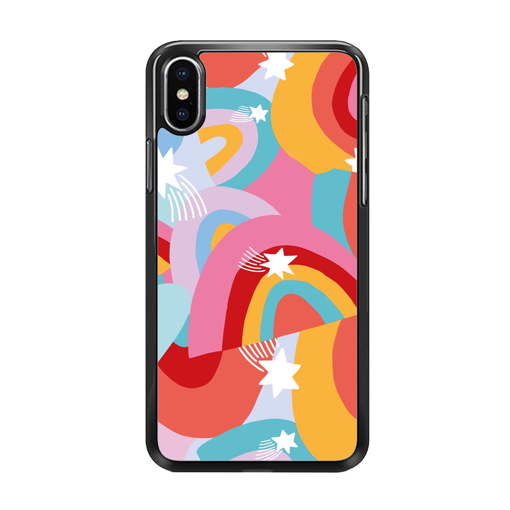 Rainbow Aesthetic Full Colour iPhone Xs Case