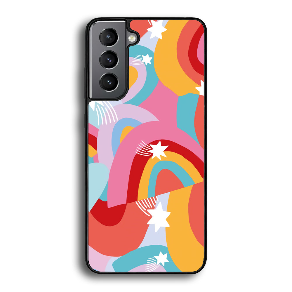 Rainbow Aesthetic Full Colour Samsung Galaxy S21 Plus Case
