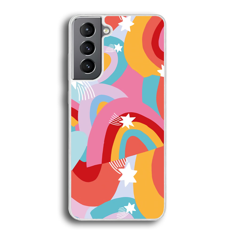 Rainbow Aesthetic Full Colour Samsung Galaxy S21 Plus Case