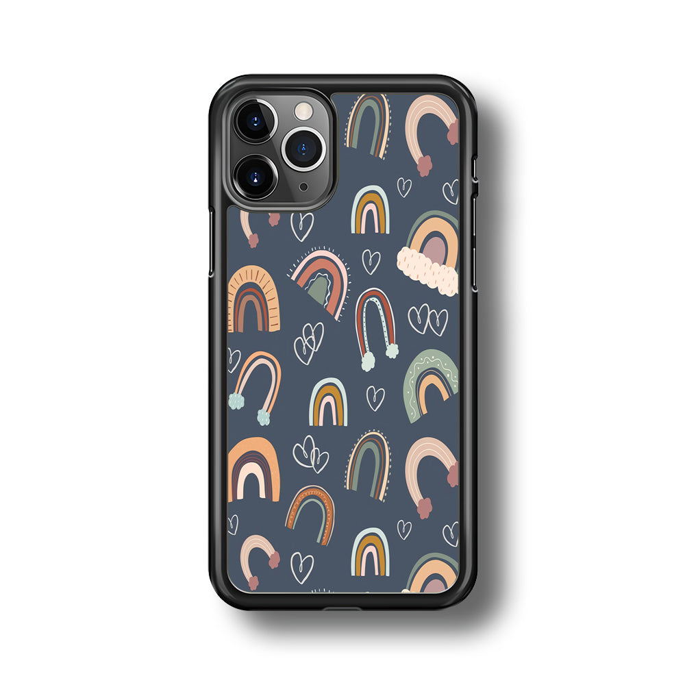 Rainbow Aesthetic Navy iPhone 11 Pro Case