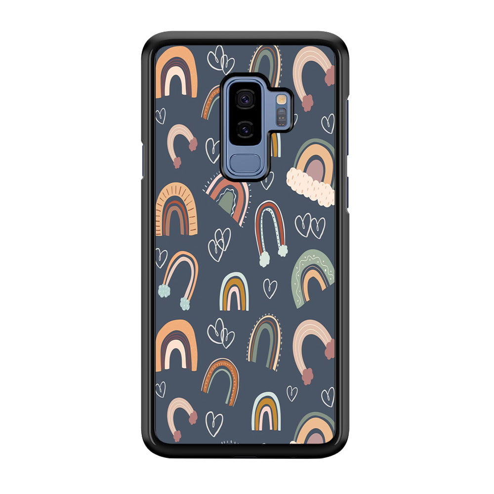 Rainbow Aesthetic Navy Samsung Galaxy S9 Plus Case