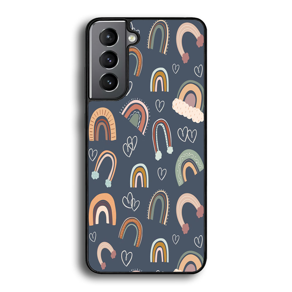 Rainbow Aesthetic Navy Samsung Galaxy S21 Plus Case