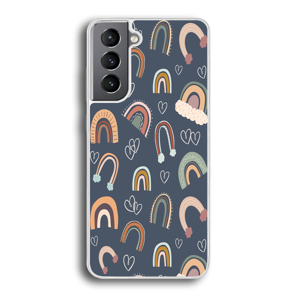 Rainbow Aesthetic Navy Samsung Galaxy S21 Plus Case