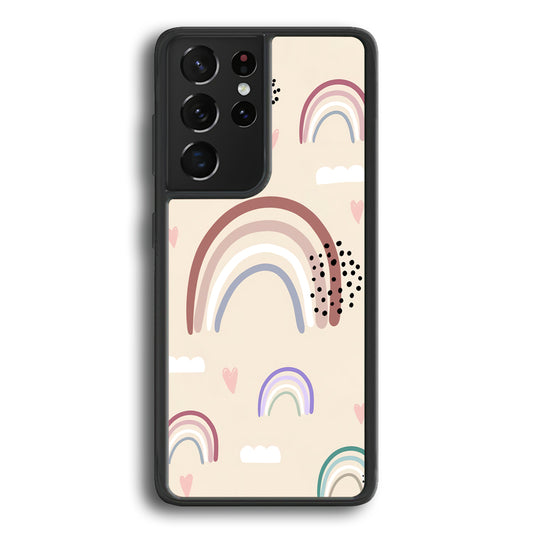 Rainbow Aesthetic Soft Colour Samsung Galaxy S21 Ultra Case - Ezzystore