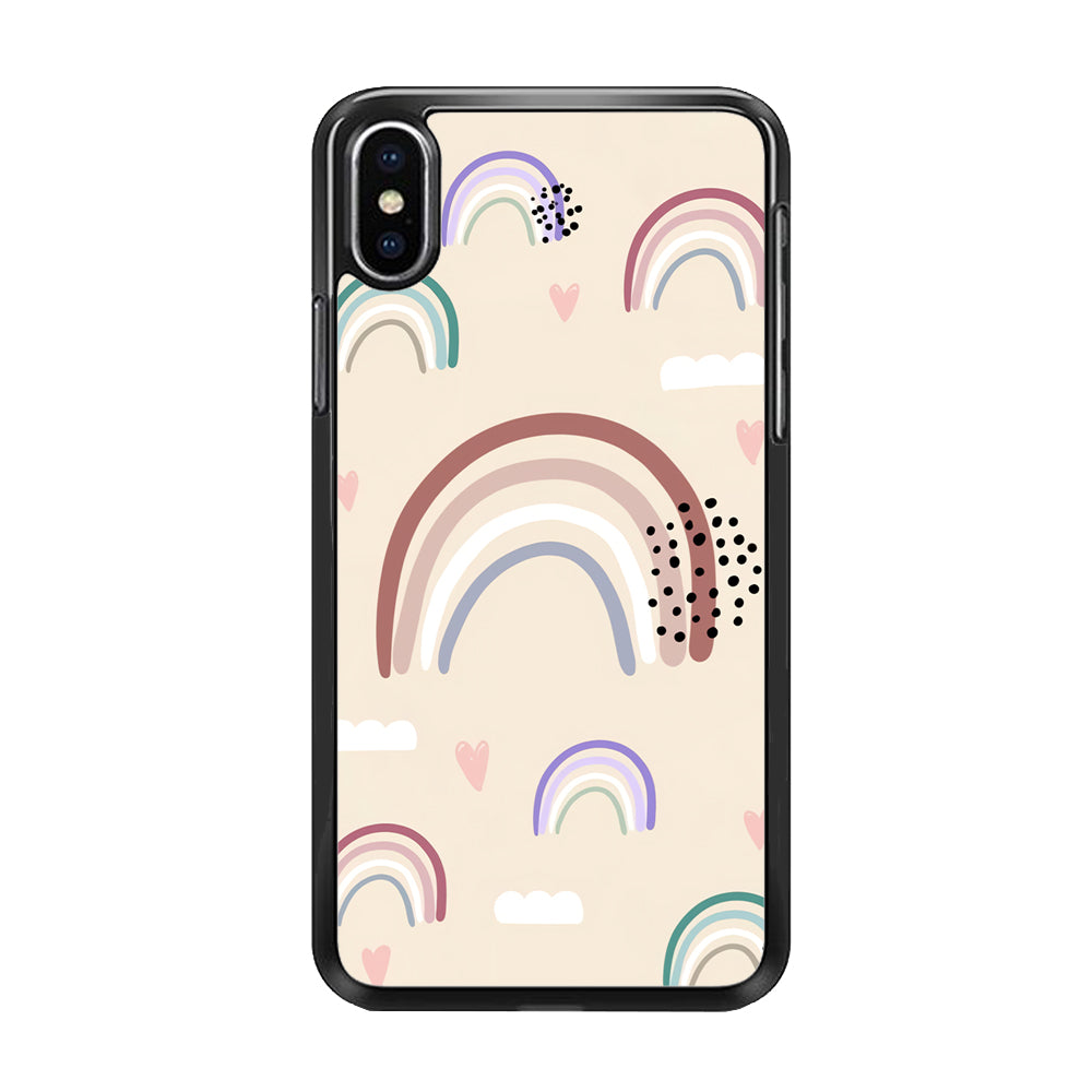 Rainbow Aesthetic Soft Colour iPhone Xs Case