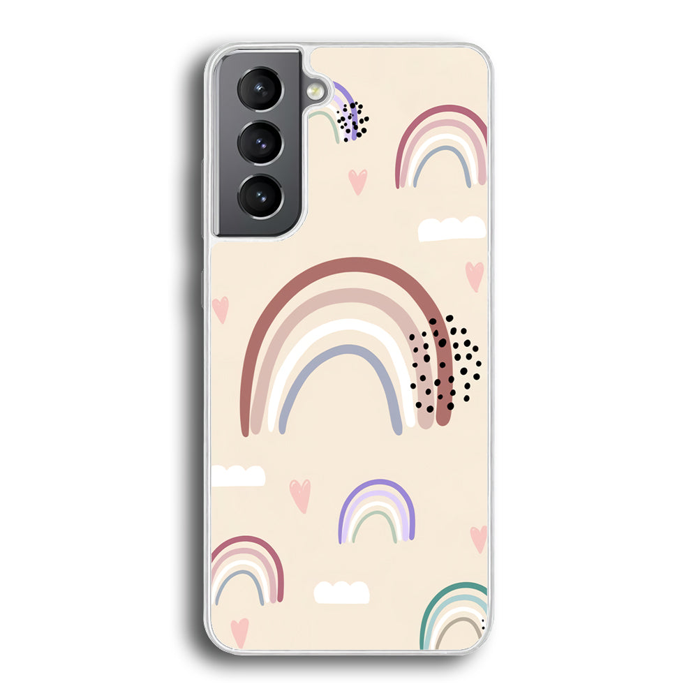 Rainbow Aesthetic Soft Colour Samsung Galaxy S21 Plus Case