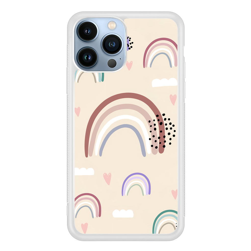 Rainbow Aesthetic Soft Colour iPhone 13 Pro Case