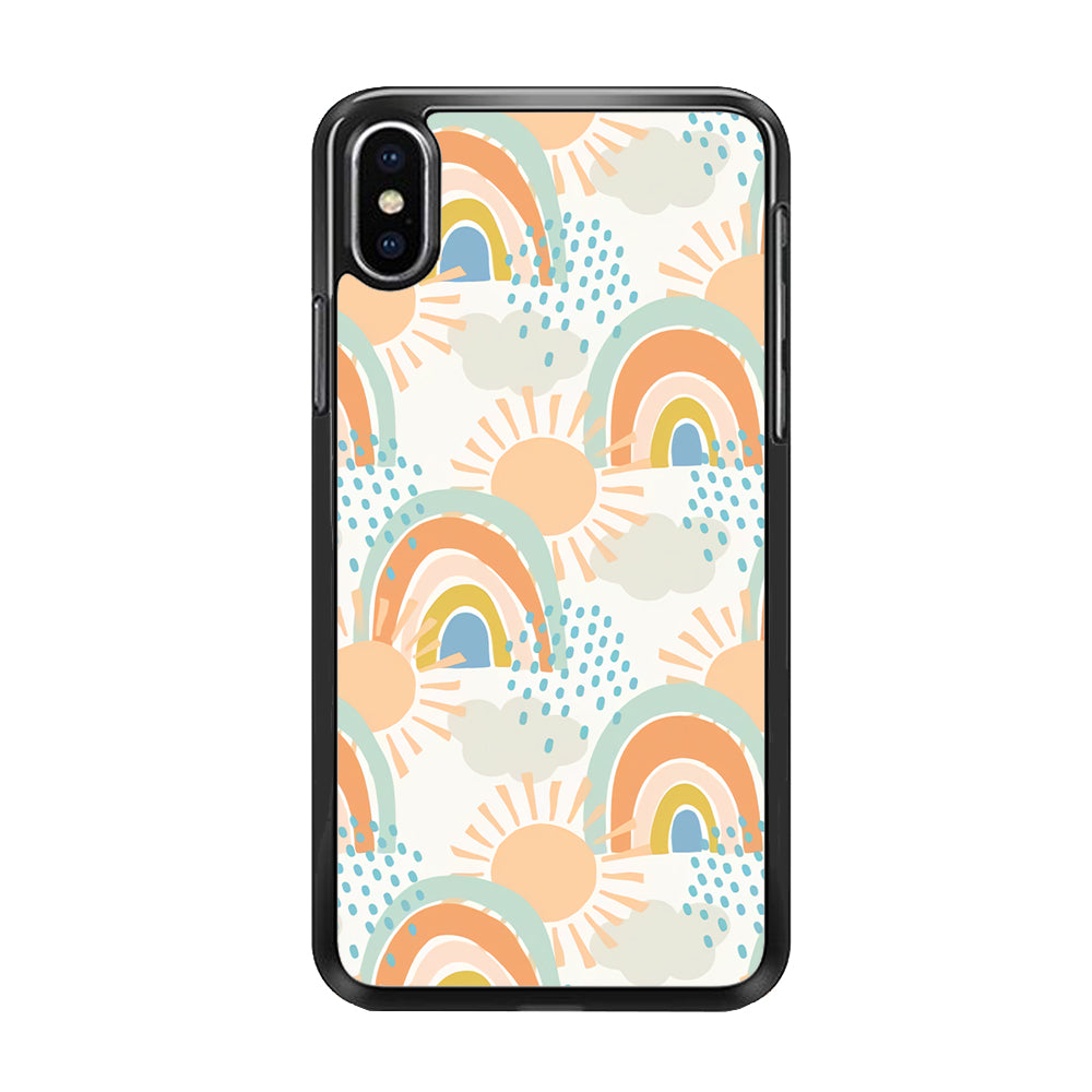 Rainbow Aesthetic Sun iPhone Xs Case