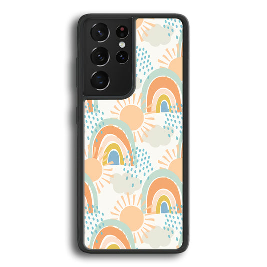 Rainbow Aesthetic Sun Samsung Galaxy S21 Ultra Case - Ezzystore