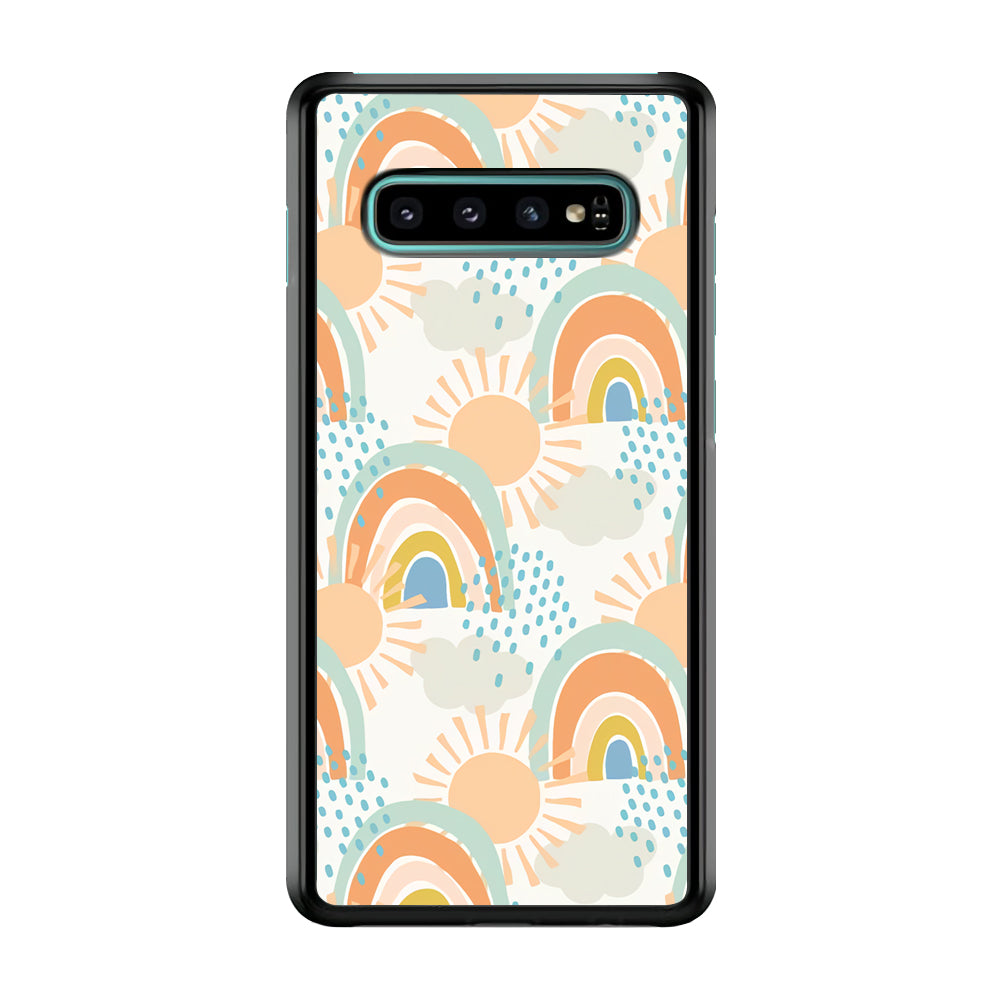 Rainbow Aesthetic Sun Samsung Galaxy S10 Plus Case