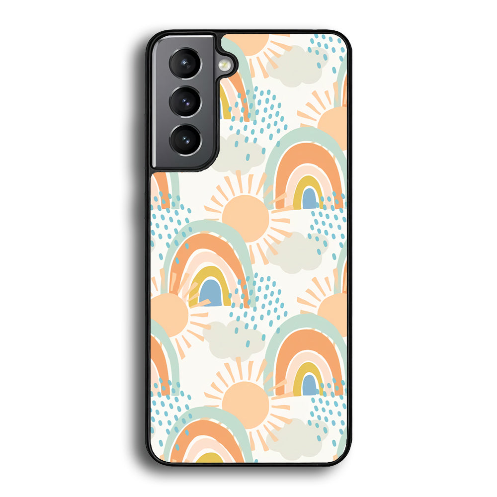 Rainbow Aesthetic Sun Samsung Galaxy S21 Plus Case